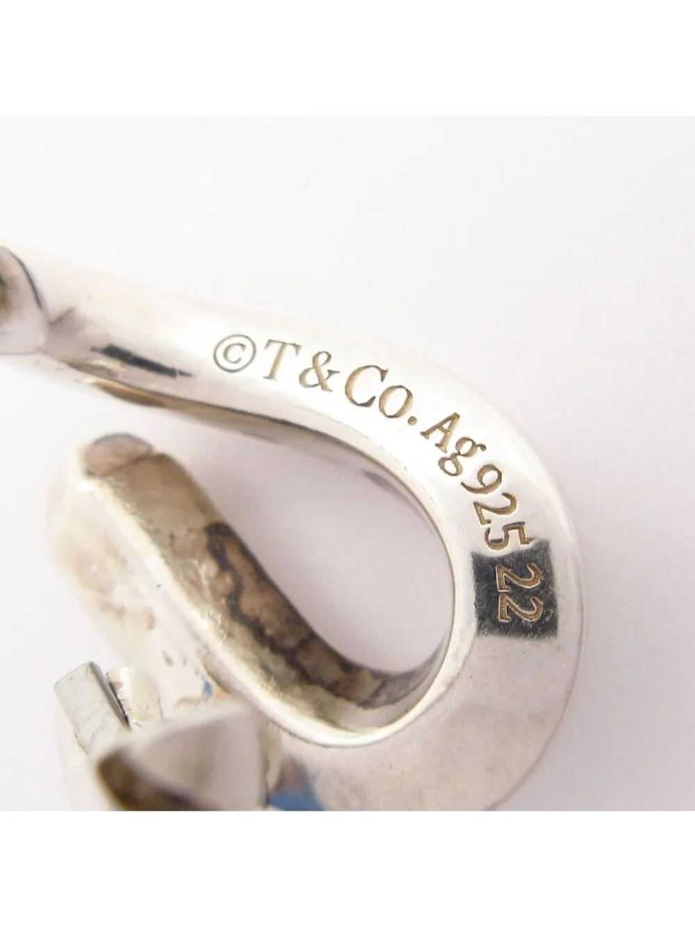 Tiffany & Co Single Earrings Forge Link Silver